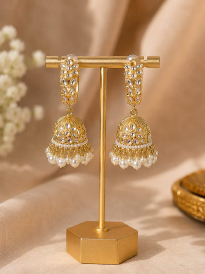 Noor Jhumka Pearl Earrings