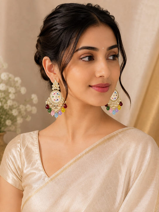 Meher Multicolour Pearl Earrings