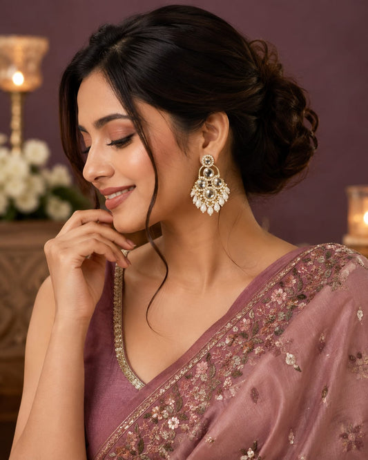 Noor Chandni Statement Earrings